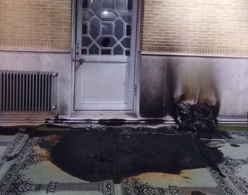 آتش زدن مسجد ولايت يزد توسط عده‌اي ناشناس